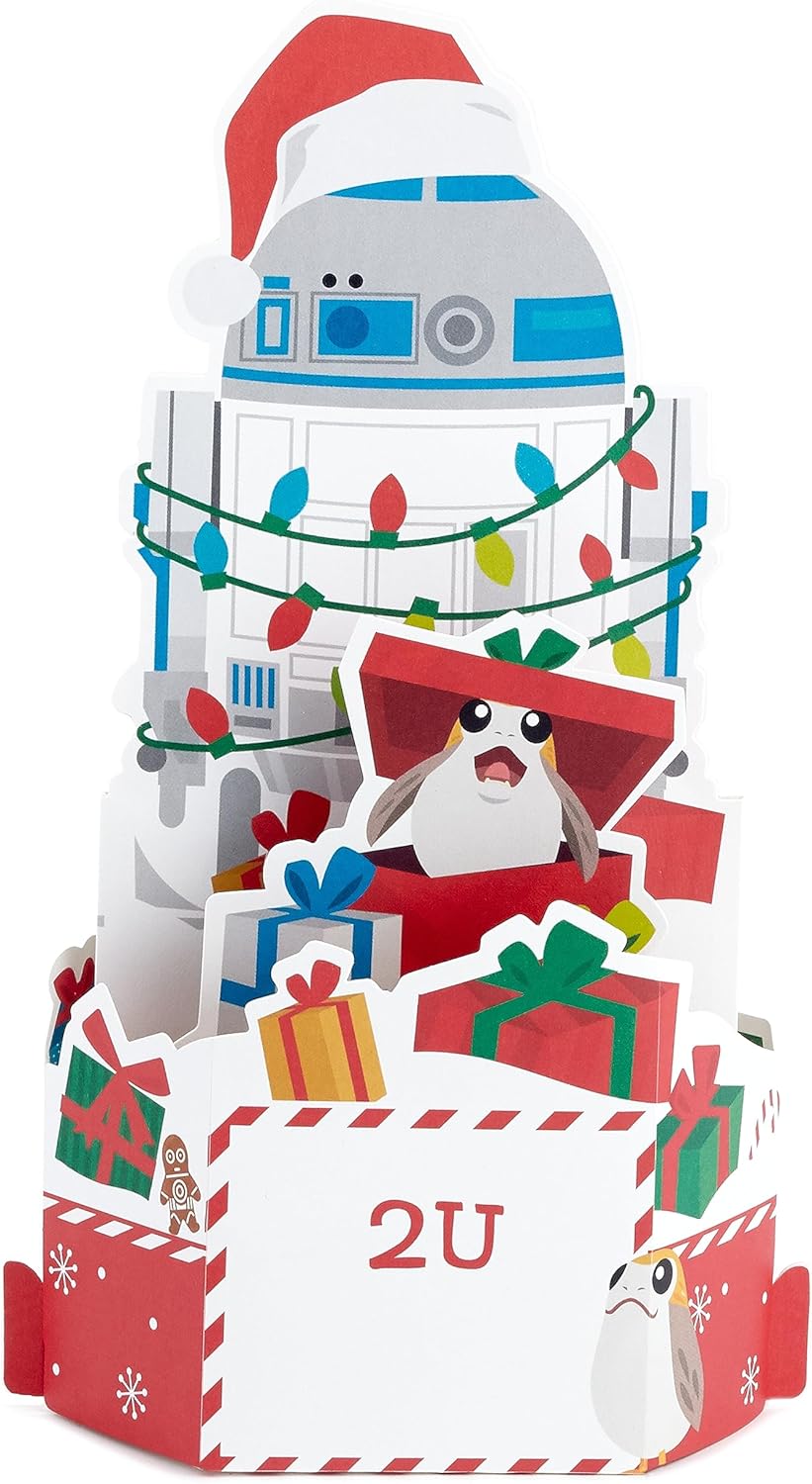 Star Wars R2-D2 Musical Light-Up Pop Up 3D Christmas Card