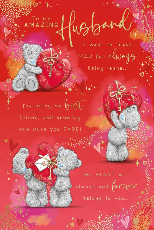 Bears With Heart Husband Valentine's Day Card