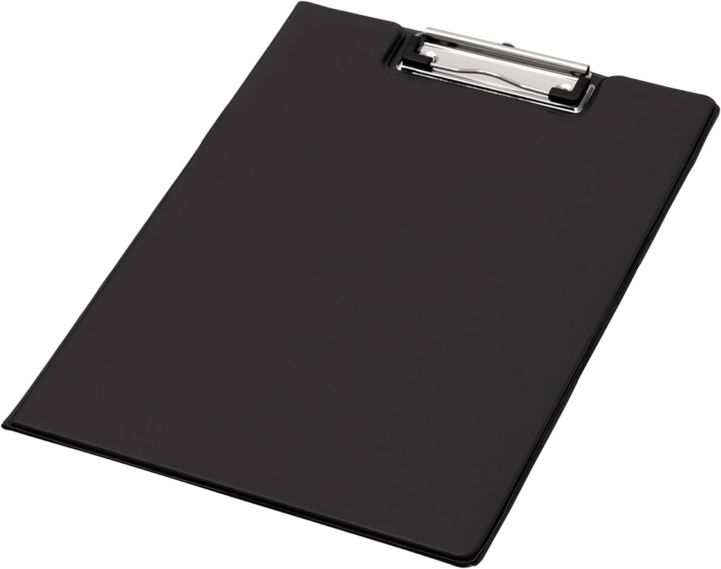 Q-Connect PVC Foldover Clipboard Foolscap Black