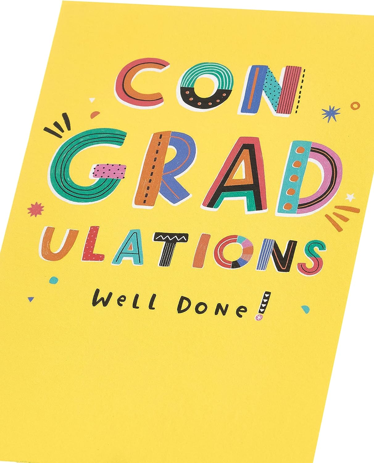 Yellow Design Graduation Card