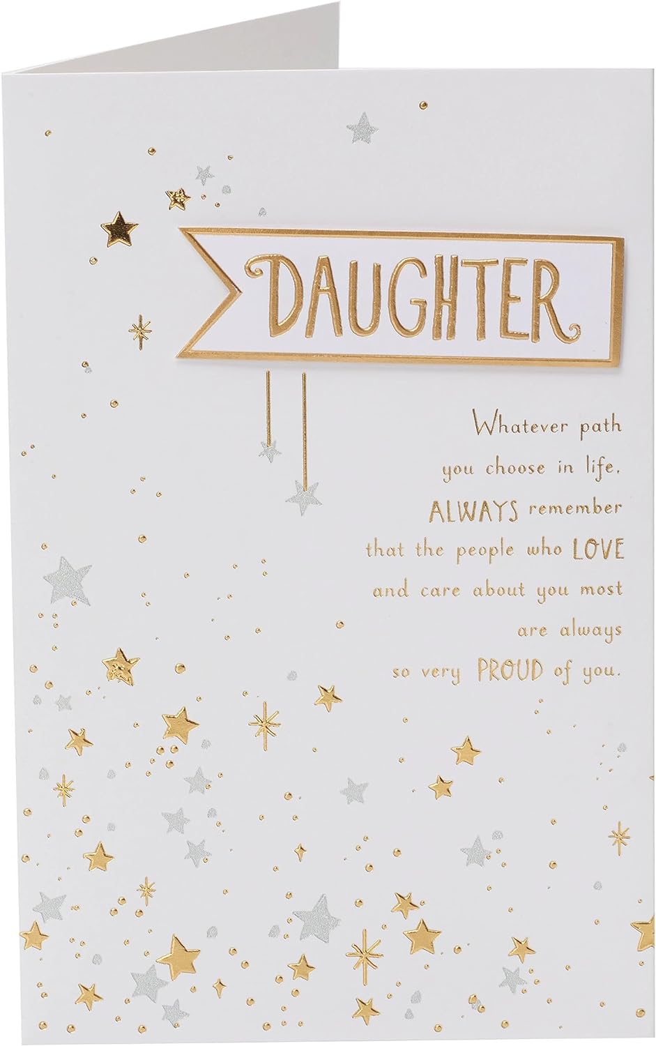 Stars Design Daughter Birthday Card 