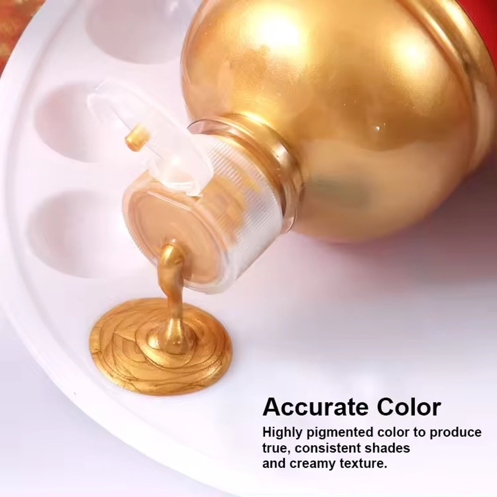 500ml Golden Metallic Poster Paint