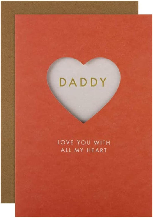 Love You With All My Heart Daddy Father's Day Card