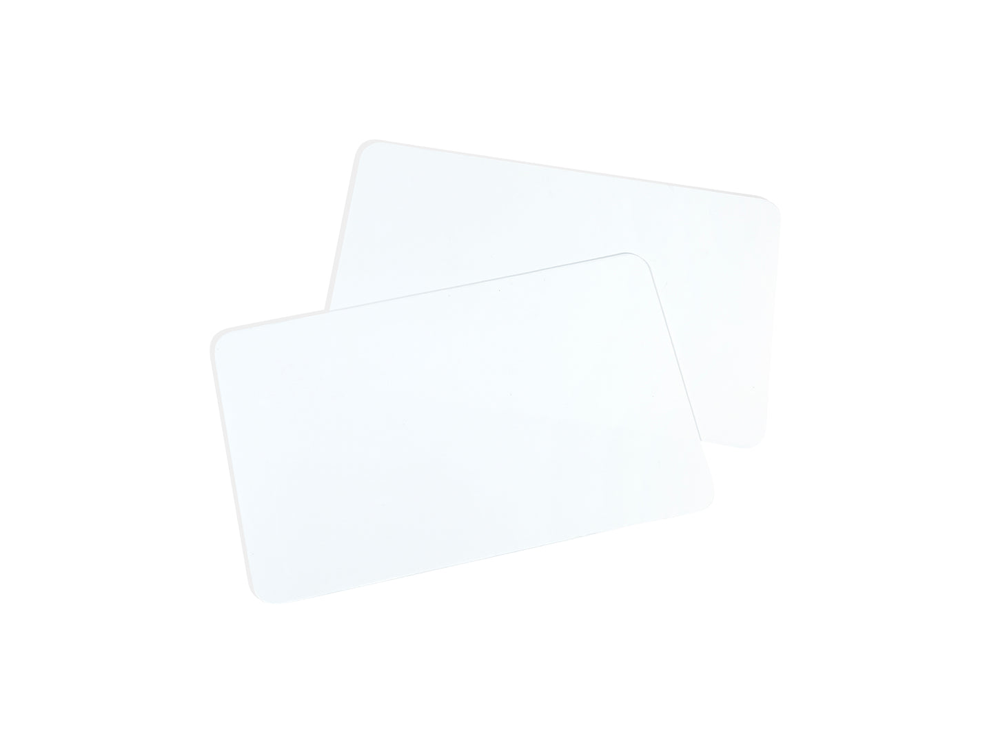 Pack of 12 8x5" Size Dry Wipe Whiteboards - Presentation Card Size