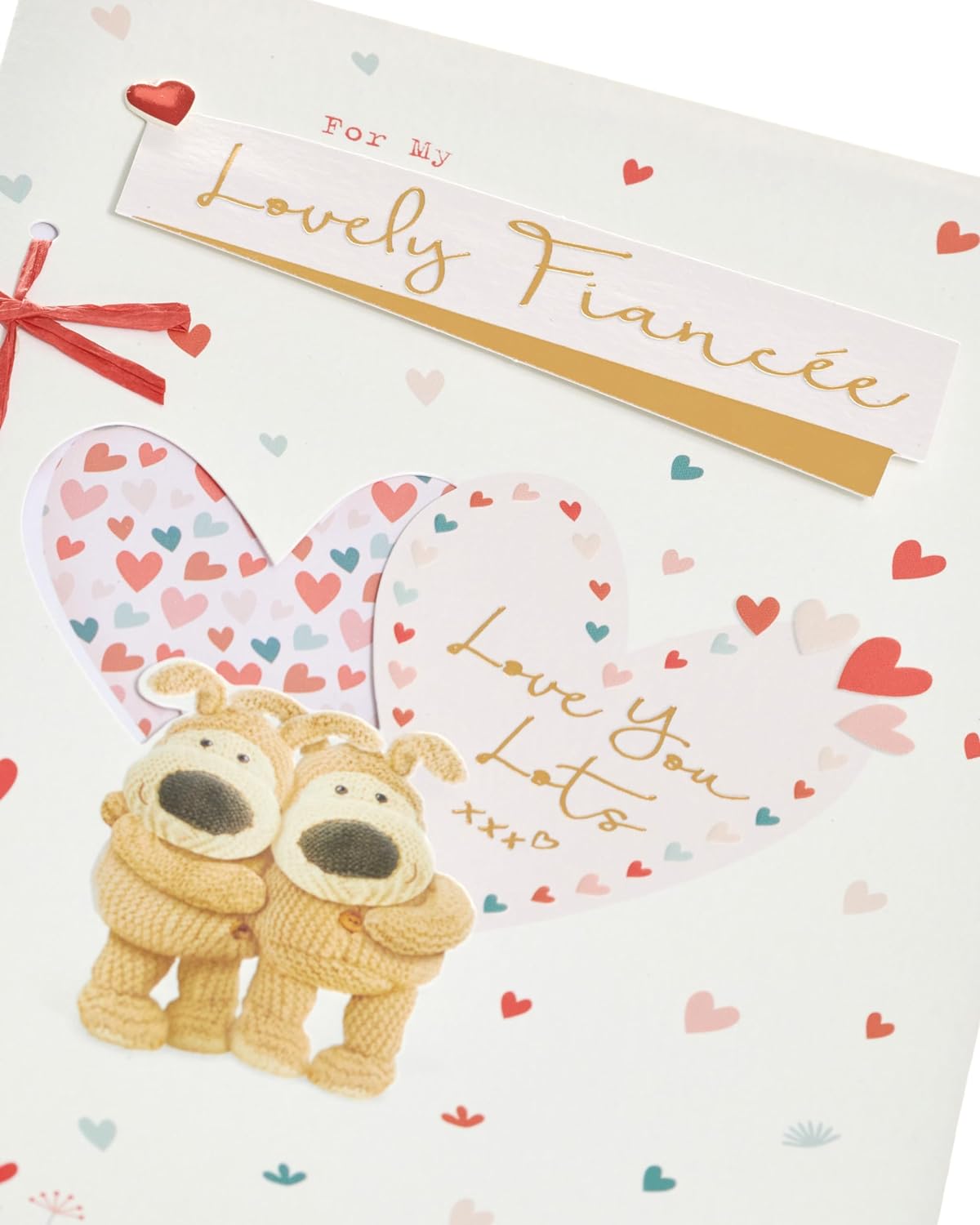 Boofle Couple Cute Design Fiancée Valentine's Day Card