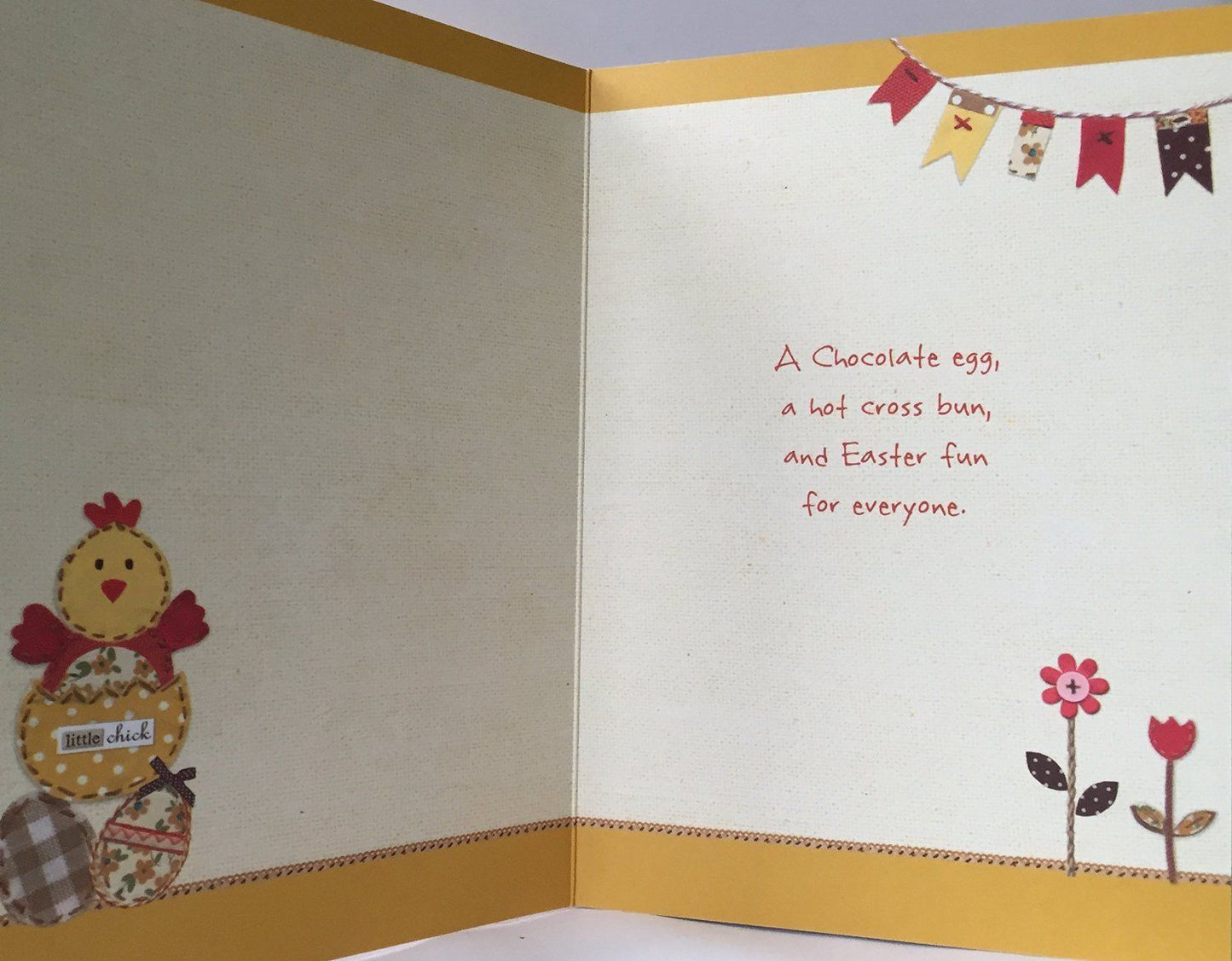 Wishing You A Wonderful Easter Chick Design Greetings Card