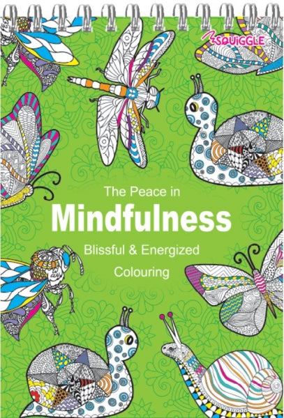 Single 8"x6" Mindfullness Spiral Advanced Colouring Book