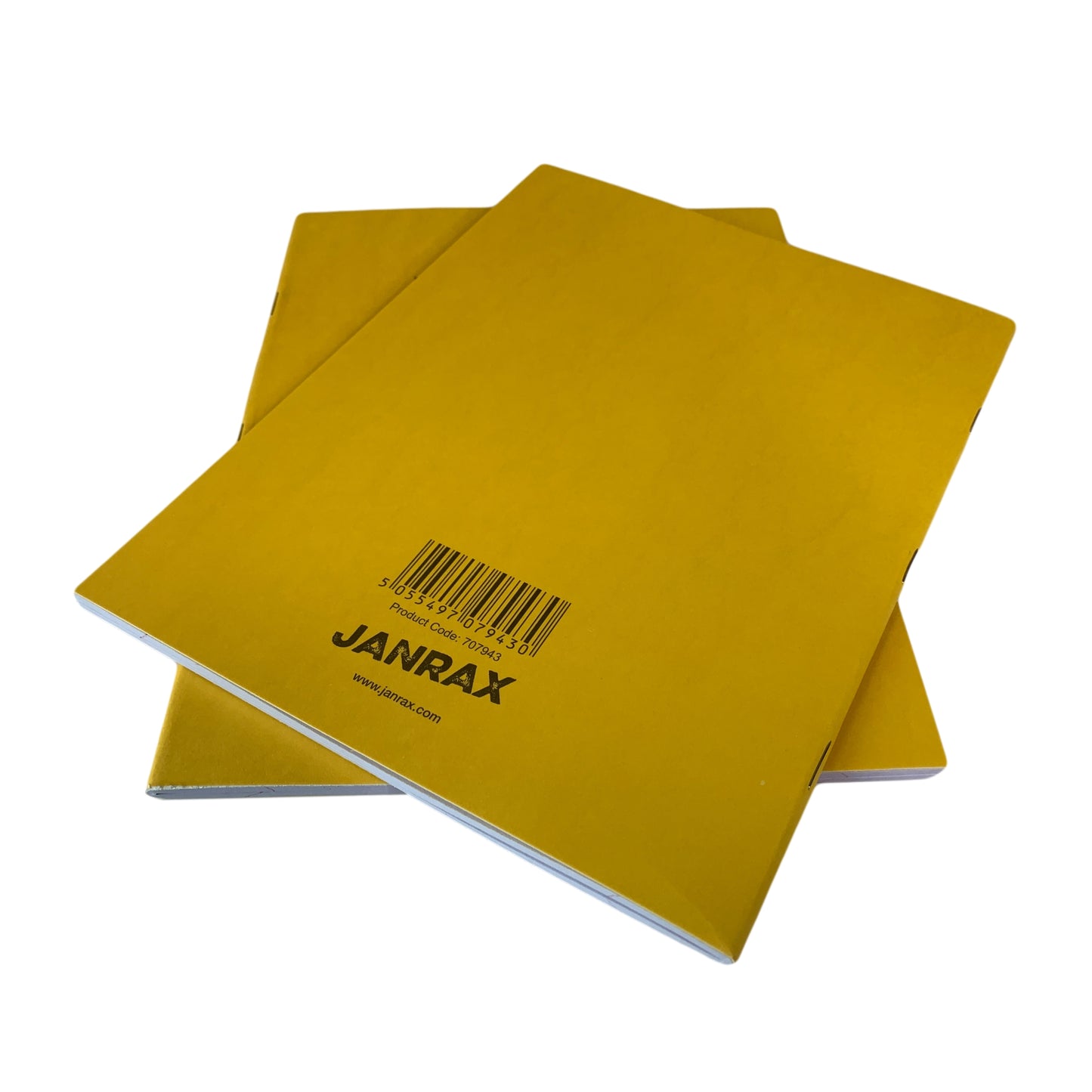 Pack of 50 Janrax 9x7" Yellow 80 Pages Feint and Ruled Exercise Books