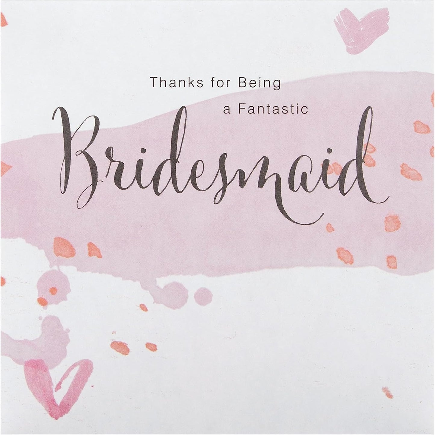 Bridesmaid and Usher Thank You Cards Pack of 10 in 2 Contemporary Designs