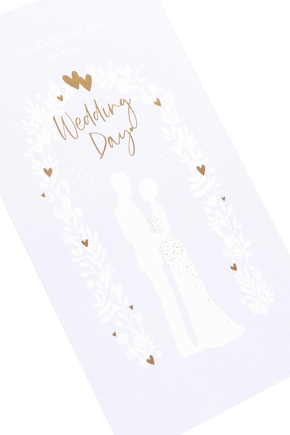 Silhouette Design for A Special Couple Wedding Card