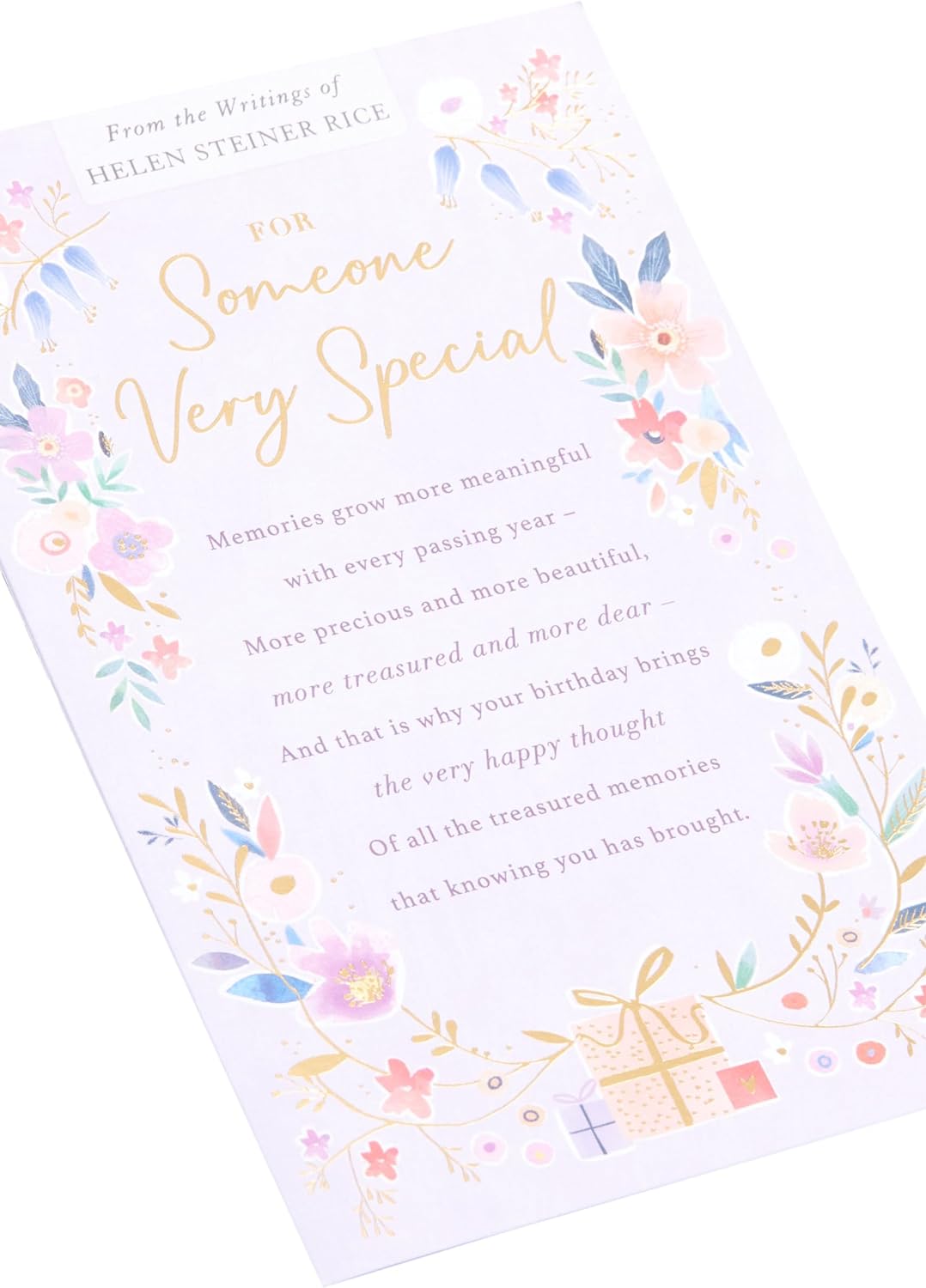 Light Pink Floral Design Someone Very Special Birthday Card