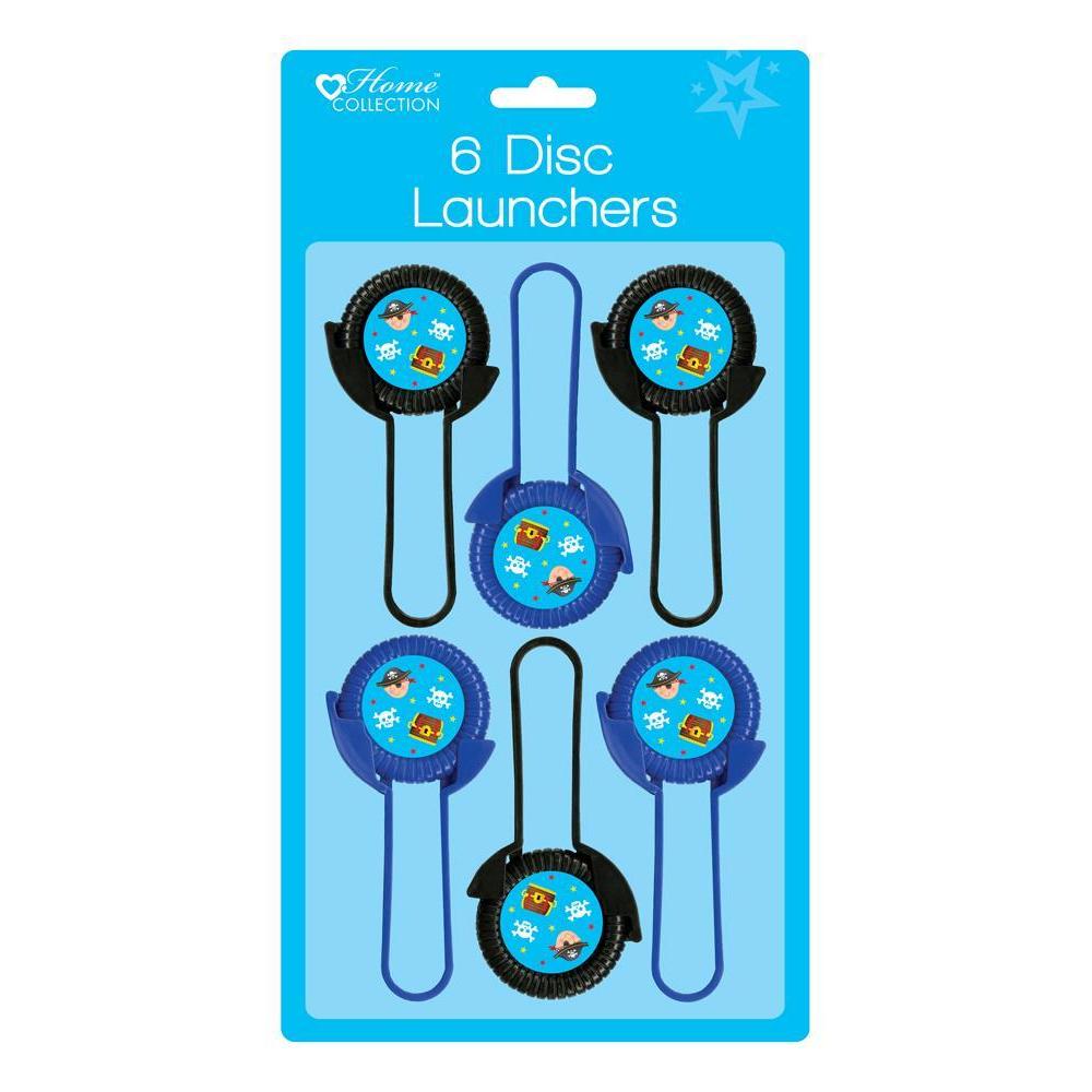 Pack of 6 Discs Launchers - Pirates Design