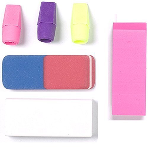 Pack of 6 Piece Star Buys Erasers Set