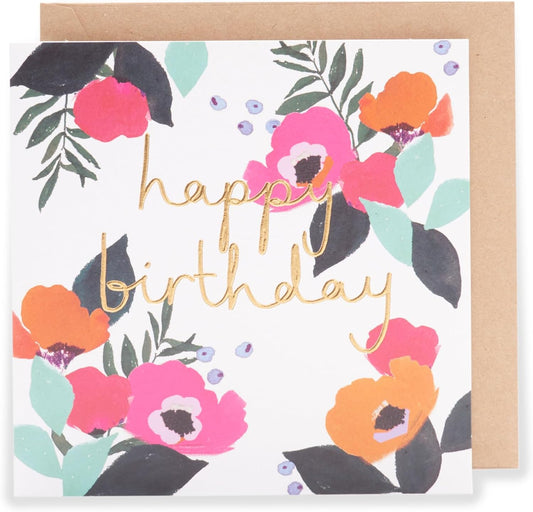 Kindred Floral Happy Birthday Card