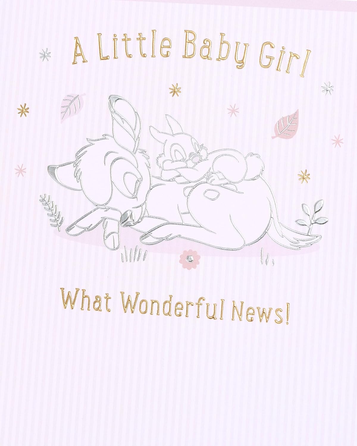 Disney Bambi New Baby Girl Card