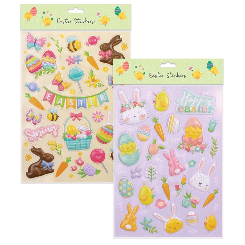 Easter Large Bubble Sticker Set