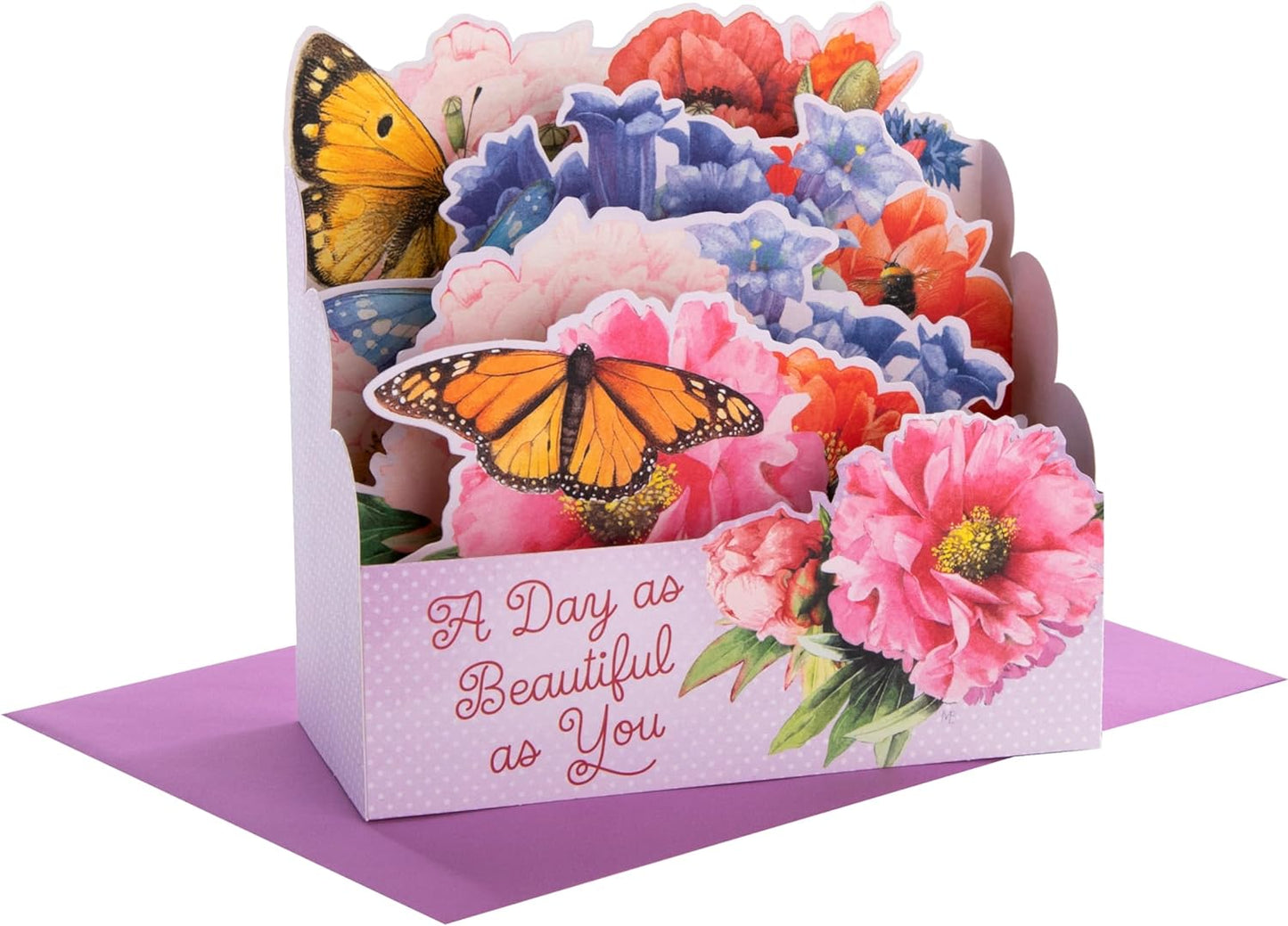 Marjolein Bastin 3D Pop-Up Flowers Design Paper Wonder Any Occasion Card