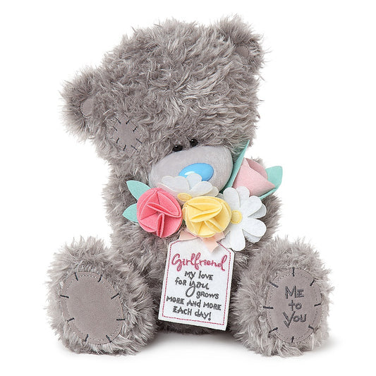 For Girlfriend Tatty Teddy Holding Flowers Me to You Bear