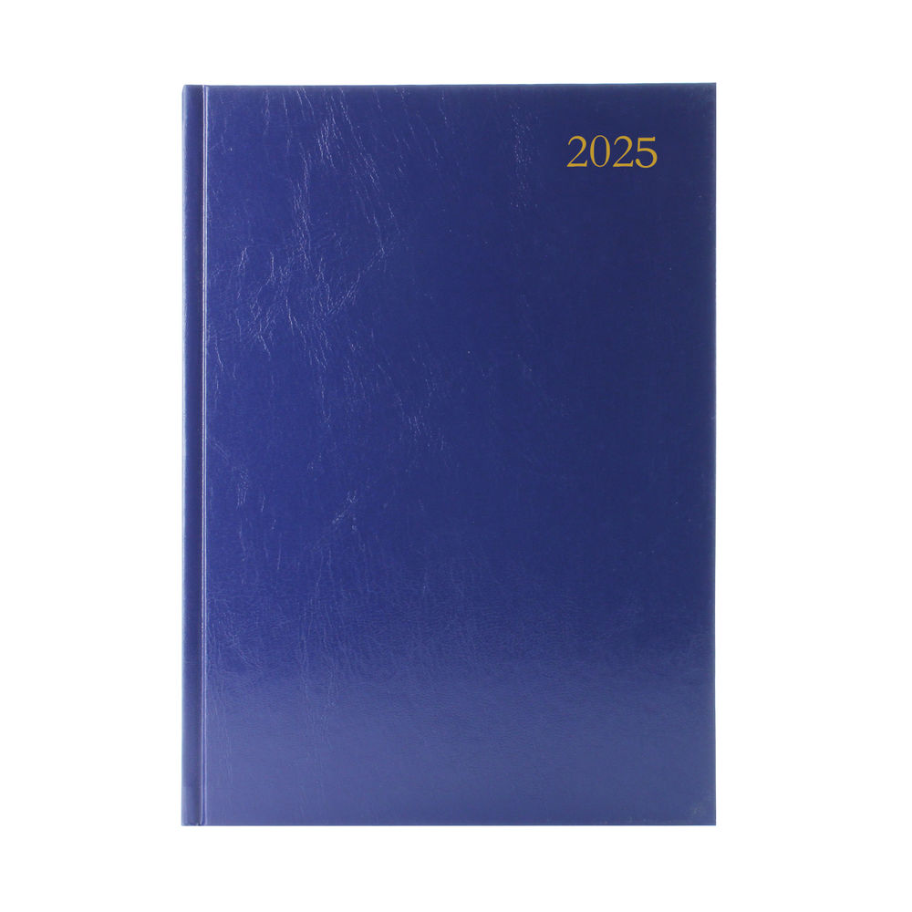 Janrax 2025 A4 Day Per Page Blue Desk Diary