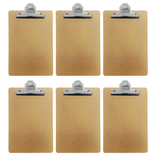 Pack of 48 Janrax Foolscap MDF Clipboard with Butterfly Clip (A4 Plus)