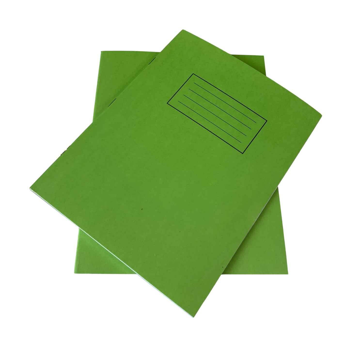 Pack of 50 Janrax 9x7" Green 80 Pages Feint and Ruled Exercise Books