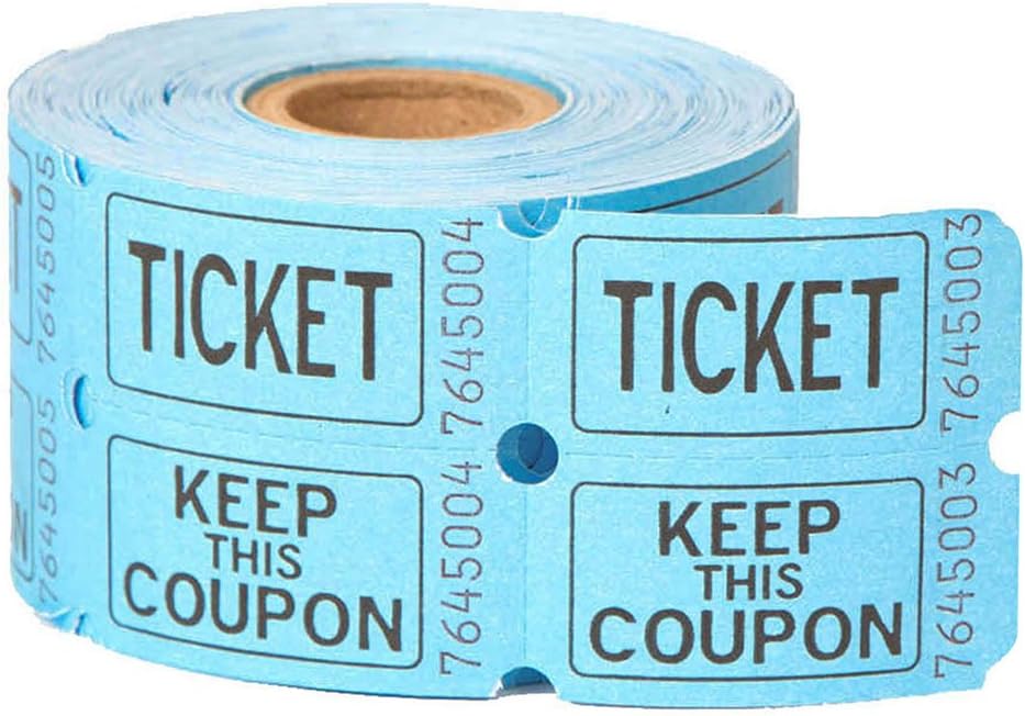 Pack of 500 Double Admission Ticket Roll