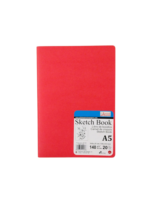 A5 20 Sheets Saddle Stitched Sketch Book