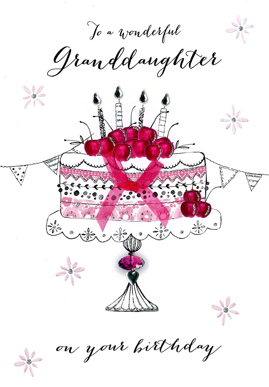 Wonderul Granddaughter Birthday Embellished Greeting Card Joie De Vivre Cards