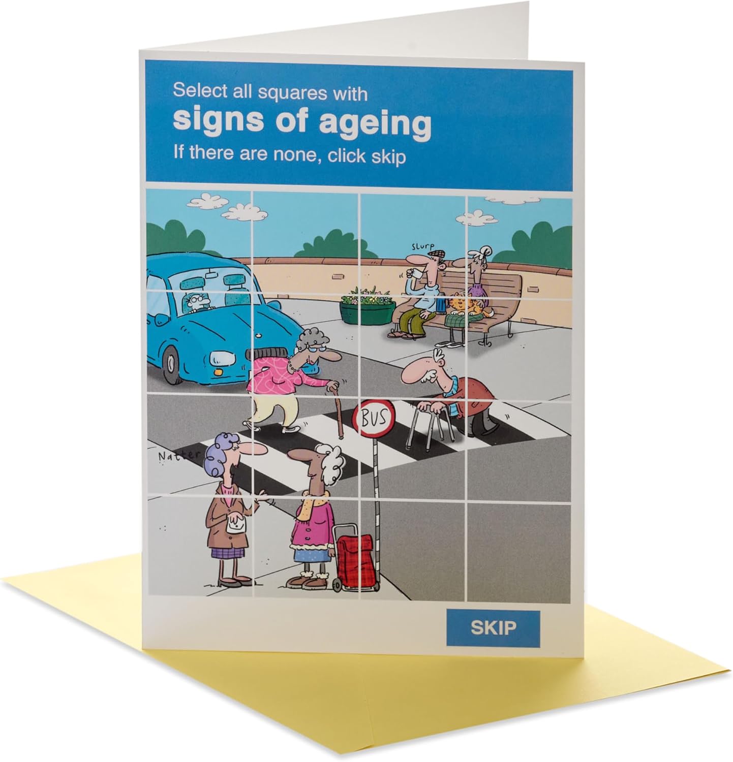 Funny Signs of Ageing Joke Design Birthday Card