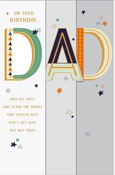 Graphics Panels Design Dad Birthday Card