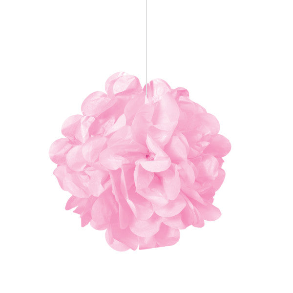 Pack of 3 Lovely Pink Mini Puff Tissue Decorations