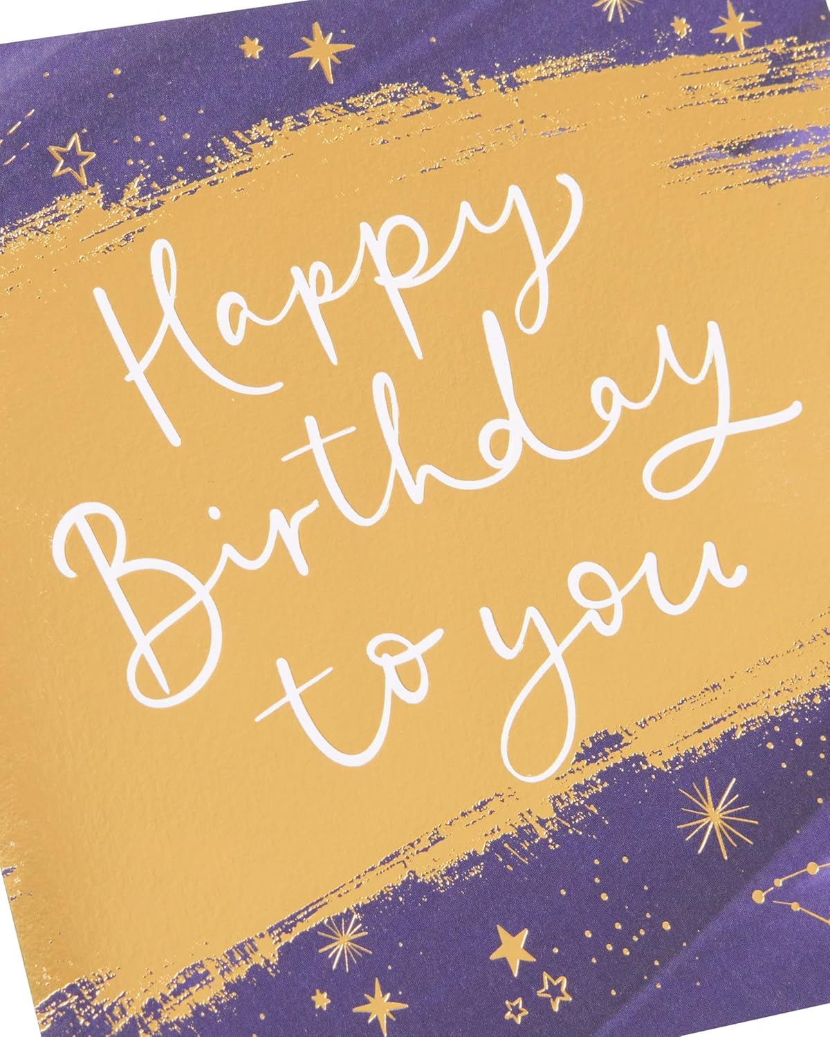 Starry Gold Foil Design From The Camden Collection Birthday Card