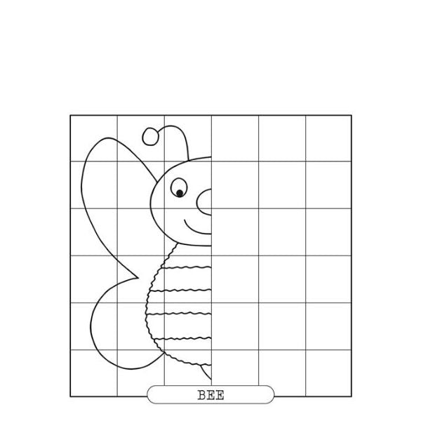 Mirror Drawing Activity Book 21x21cm