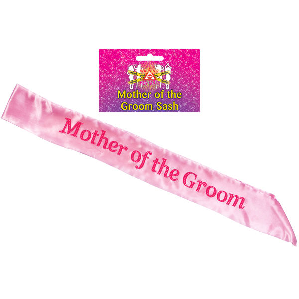 SASH HOT PINK MOTHER OF THE GROOM