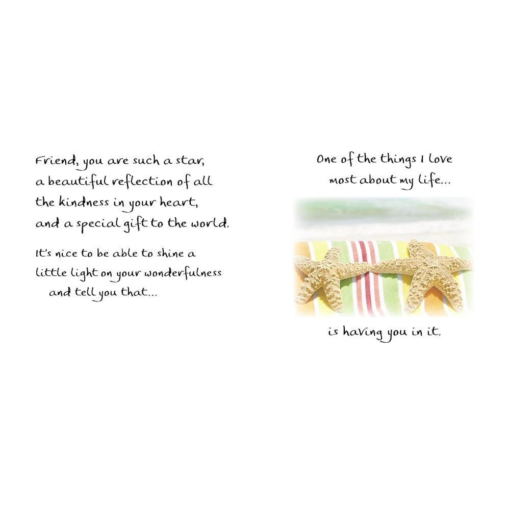 Friends Are Like Stars Sentimental Verses Keepsake Greeting Card