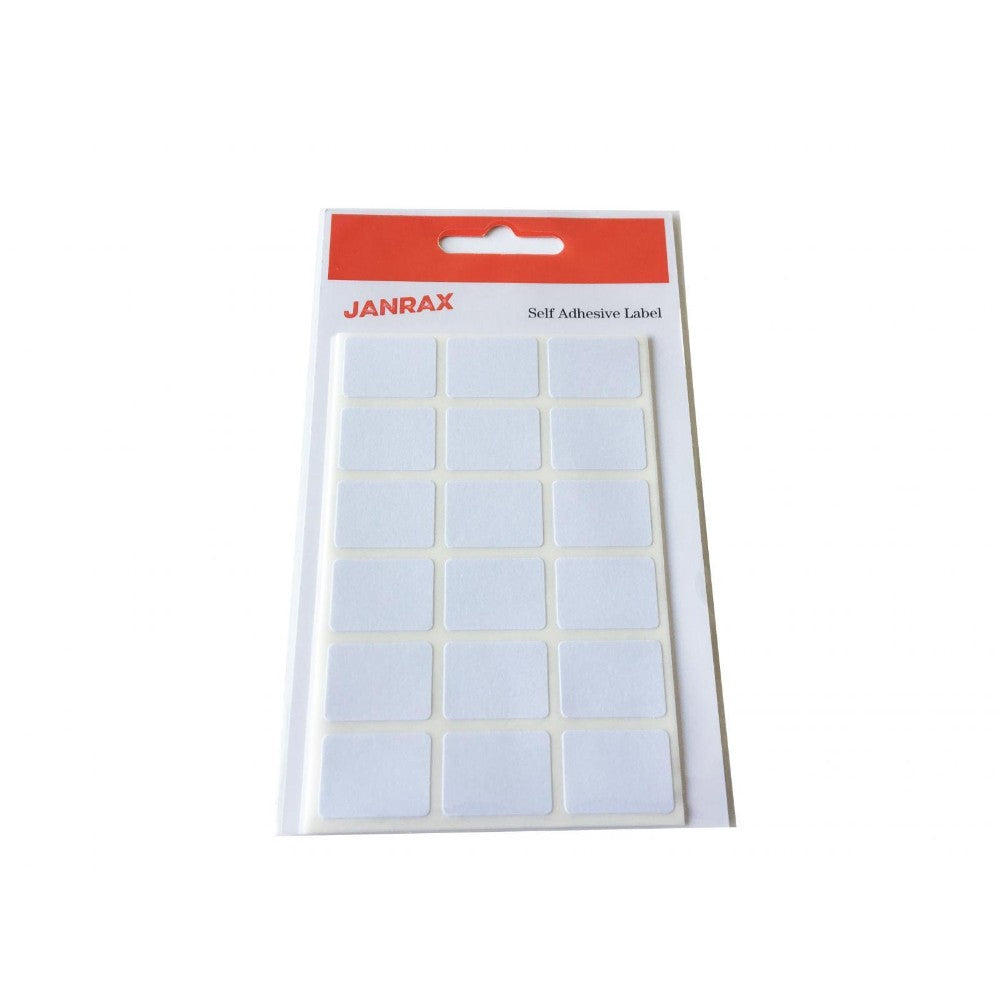 Pack of 630 White 16x22mm Rectangular Labels - Adhesive Stickers