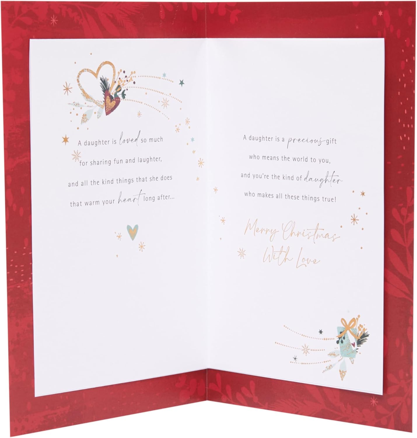 Sentimental Design Daughter Christmas Card