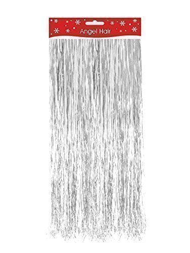 20cm White Tinsel Angel Hair Christmas Decoration