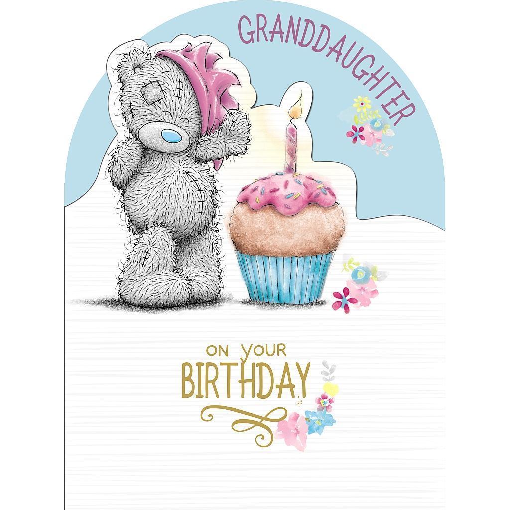 Granddaughter Birthday Large Me to You Bear Card 