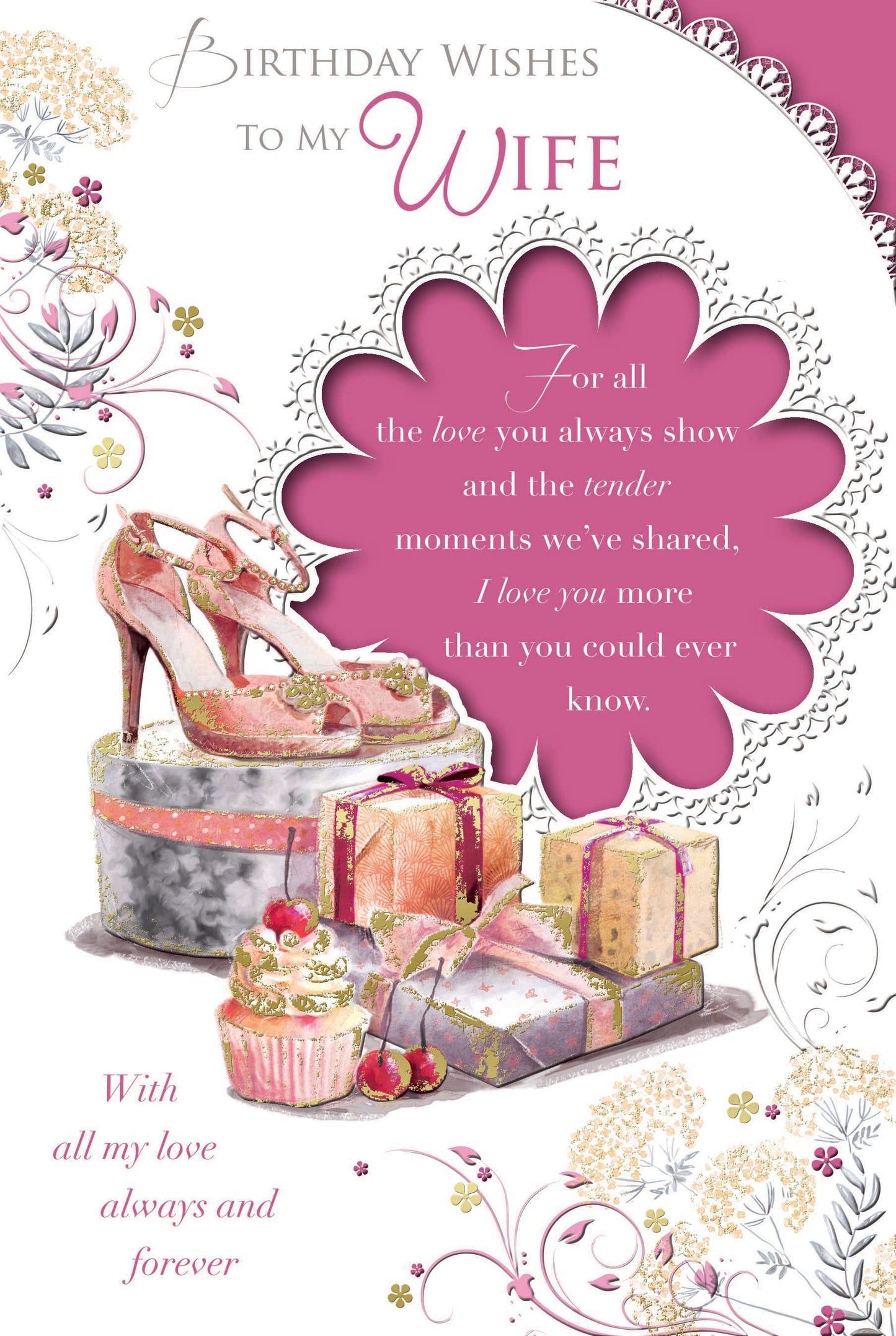 Bithday Wishes To My Wife With Love Always And Forever Celebrity Style Card