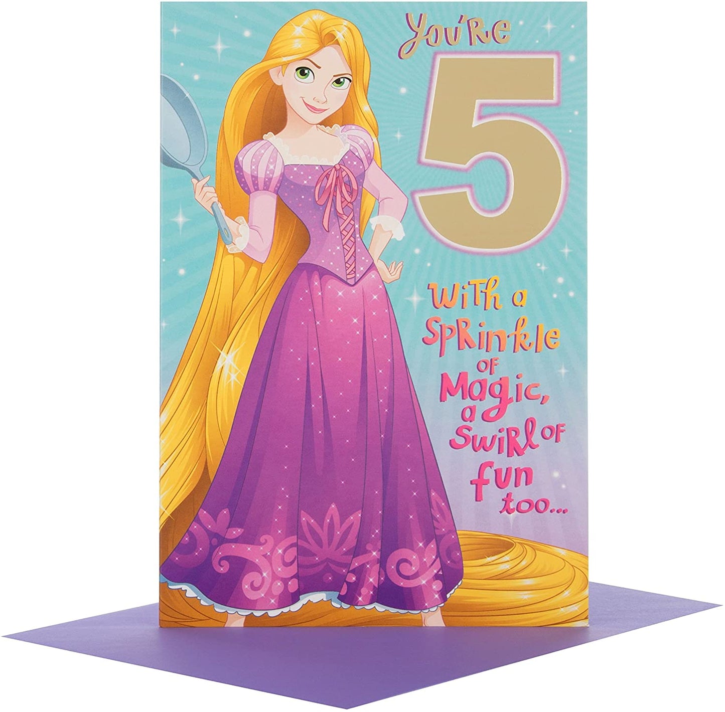 Disney Princess 5th Birthday Card 'Magic'