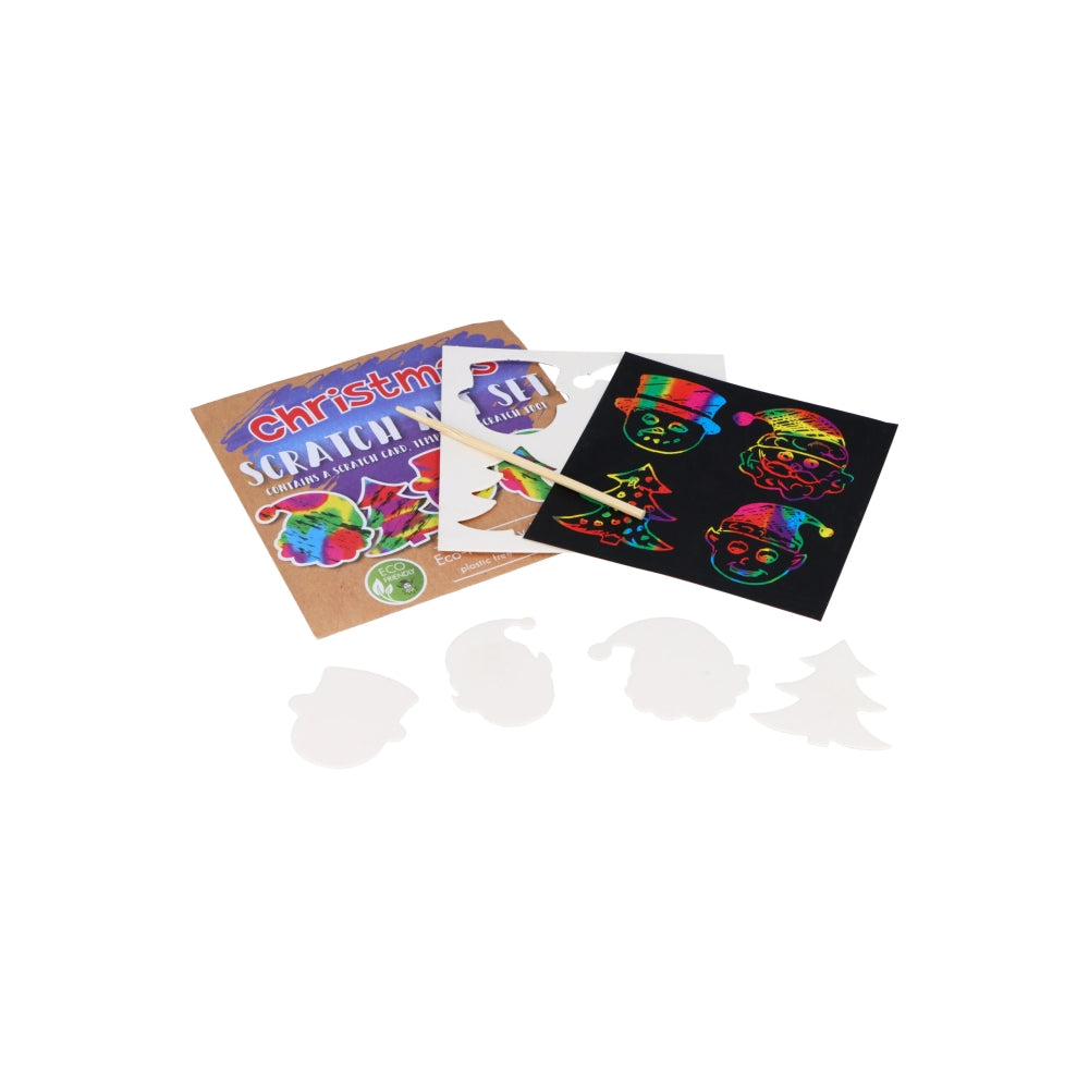 Box of 108 Eco-Friendly Christmas Magic Colour Scratch Sets