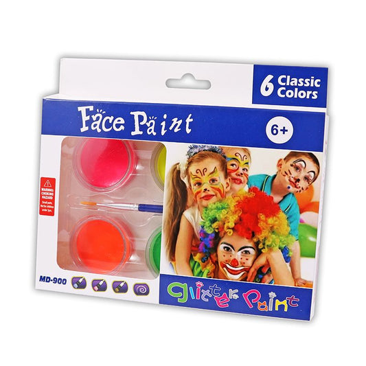 Pack of 6 Neon Colour Face Paints