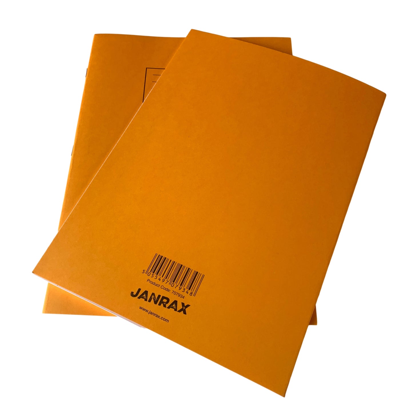 Pack of 50 Janrax A4 Orange 80 Pages Feint and Ruled Exercise Books