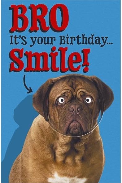 Smile Design Brother Birthday Card