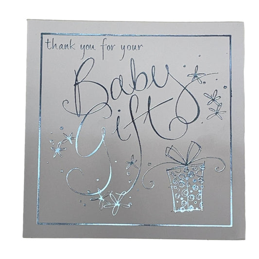 Pack of 6 New Baby Boy Birth Announcement Thank You For the Baby Gift Cards