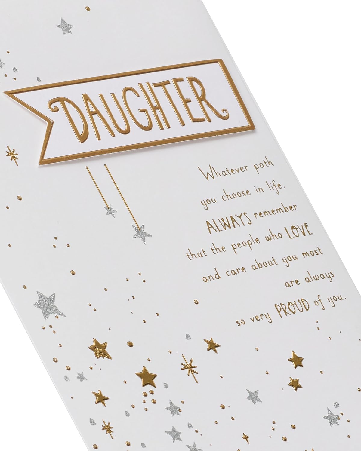 Stars Design Daughter Birthday Card 