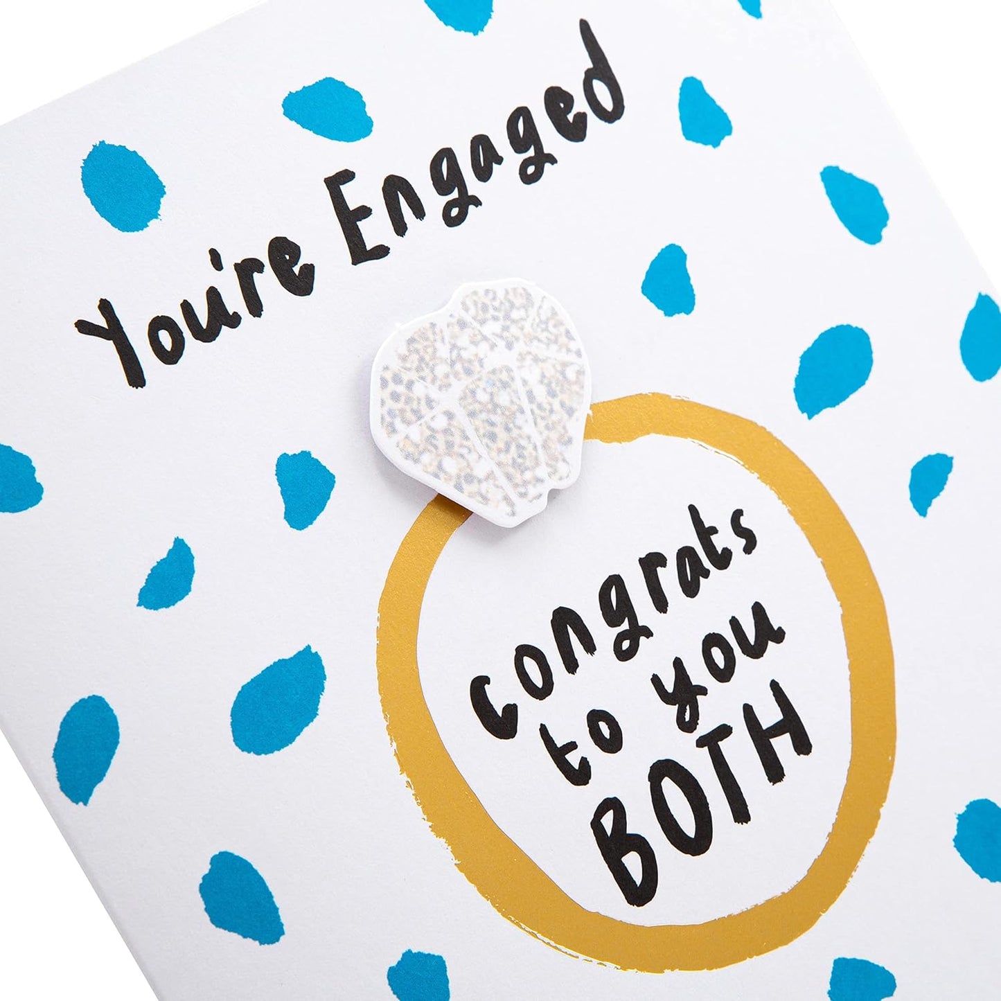 Contemporary Illustrated Design Engagement Congratulations Card