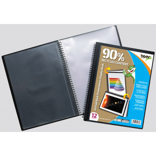 A4 12 Pockets Foldback Presentation Display Book