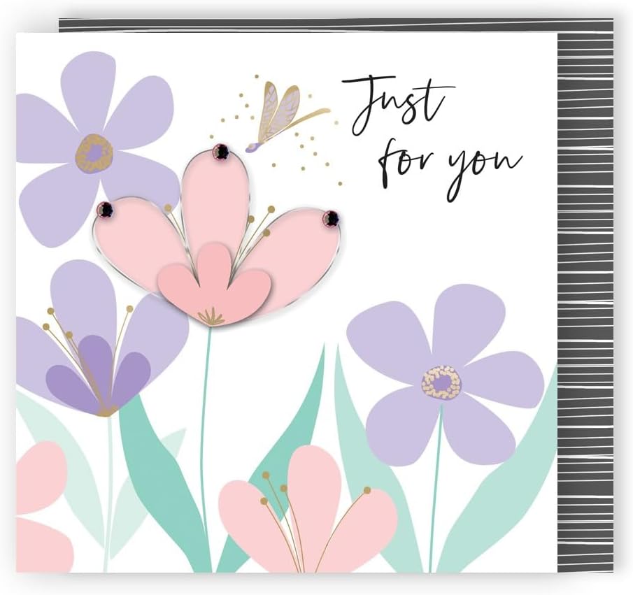 Just For You Magical Garden Fun! Birthday Hand-Finished Greeting Card